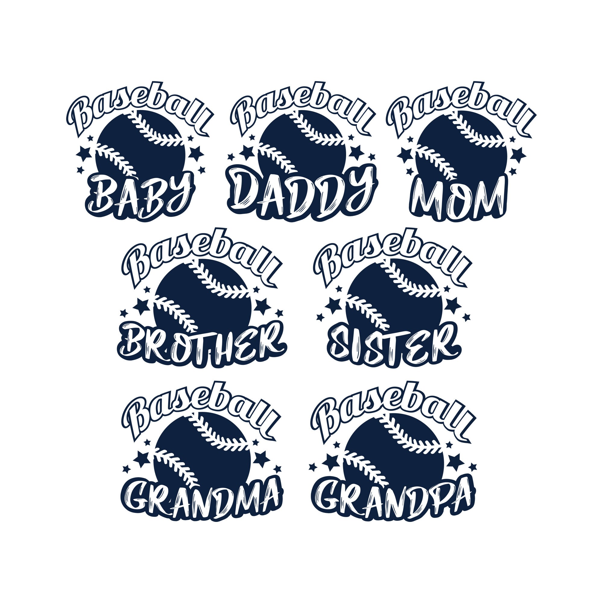 Baseball family svg baseball svg baseball shirt family svg png Etsy