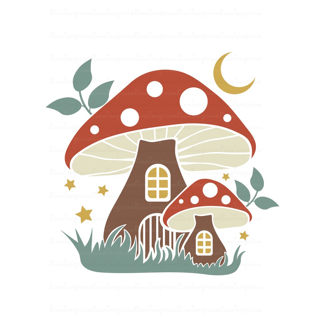 Mushroom Svg Png Dxf Cutting Files Cricut Funny Cute Svg Etsy