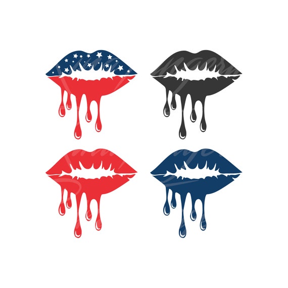 Download Dripping Lips Svg 4th Of July Svg American Lips Svg Lips Svg Etsy