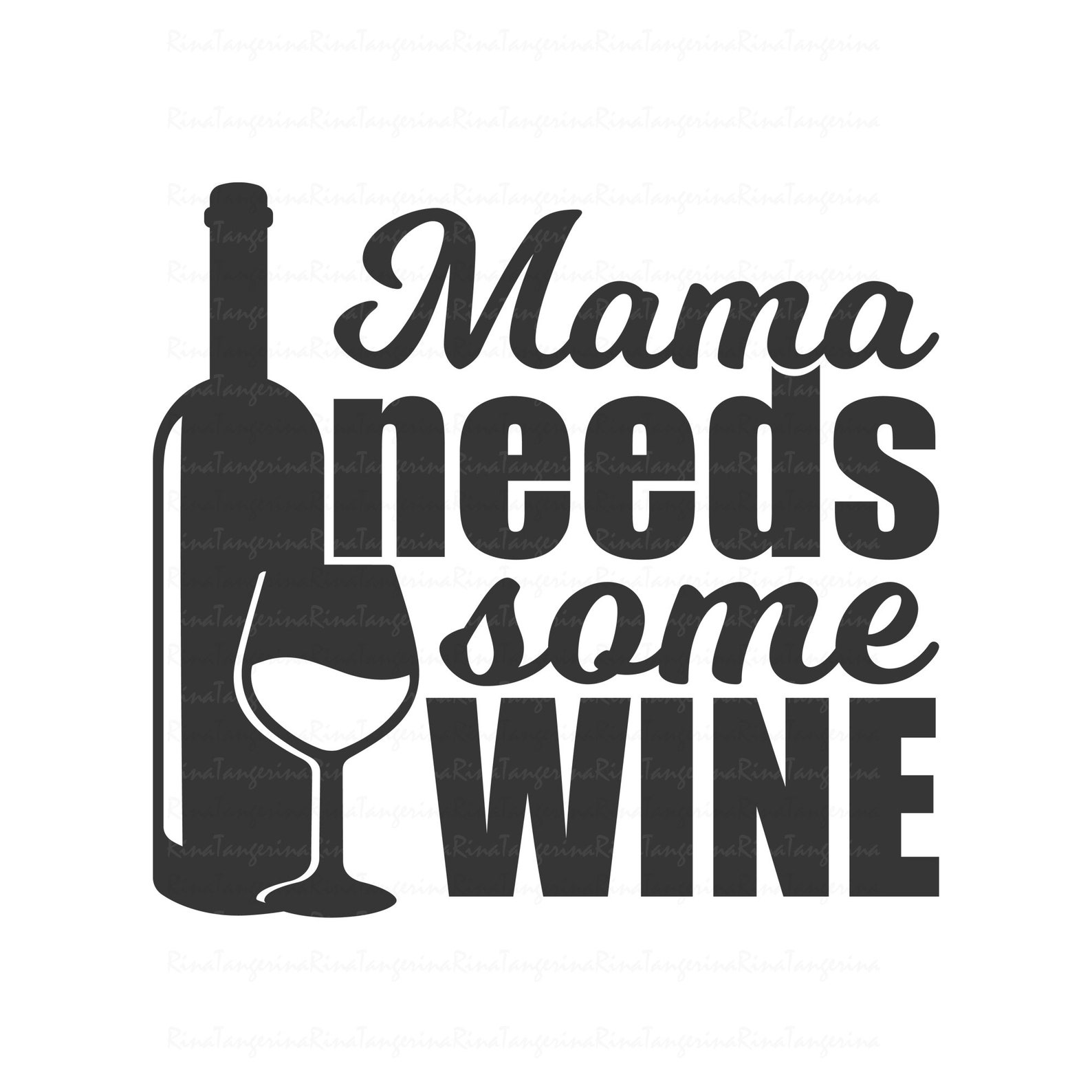 Mama needs some wine svg mom svg wine svg mom life svg png dxf Etsy