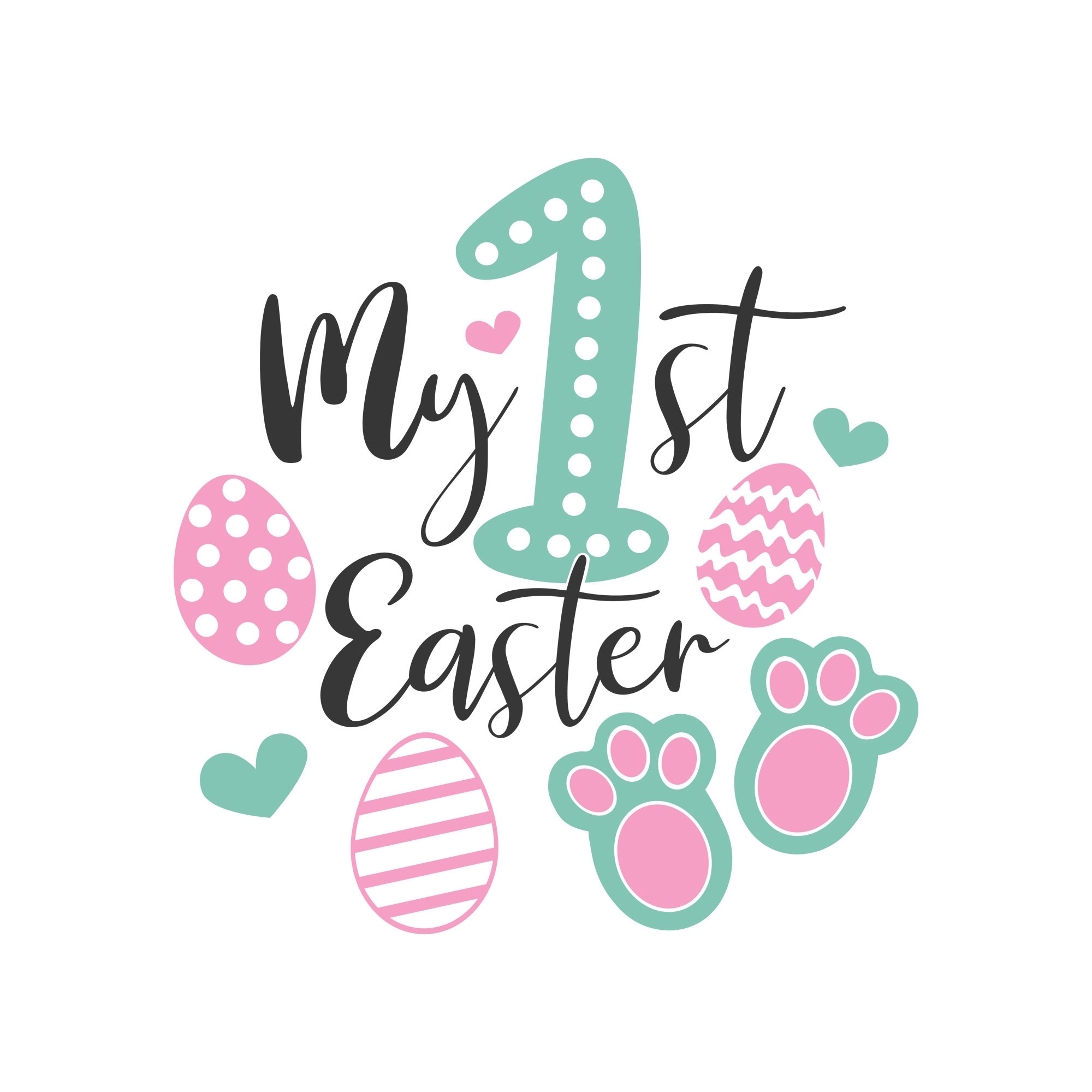 My first easter svg easter svg happy easter svg baby svg png Etsy