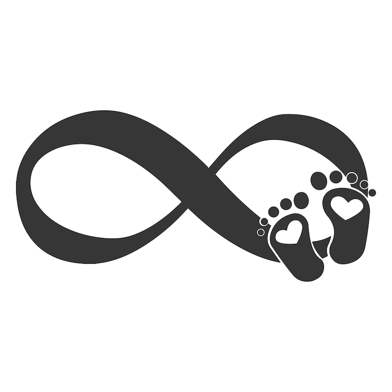 Download Baby foot svg infinity svg newborn svg baby footprint svg ...