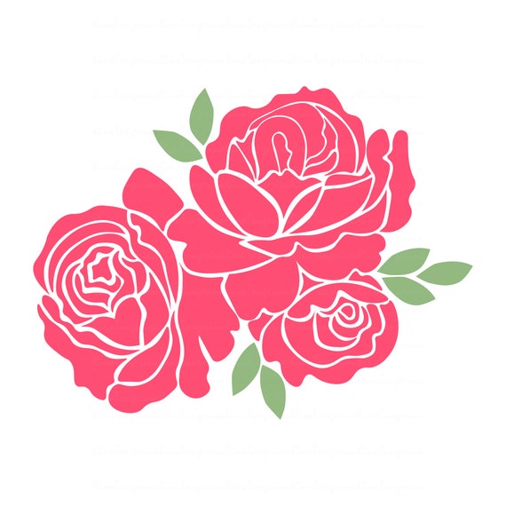 Download Roses Svg Rose Svg Flower Svg Png Dxf Cutting Files Cricut Etsy