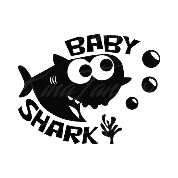 Free Free 266 Baby Shark Svg Free Black And White SVG PNG EPS DXF File