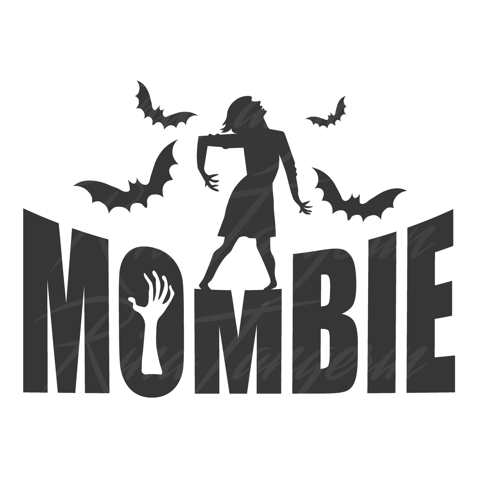 Download Mombie svg mom svg zombie svg halloween svg png dxf Cutting | Etsy