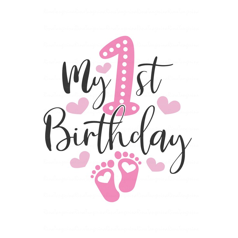 My first birthday svg baby girl svg birthday svg baby svg png | Etsy