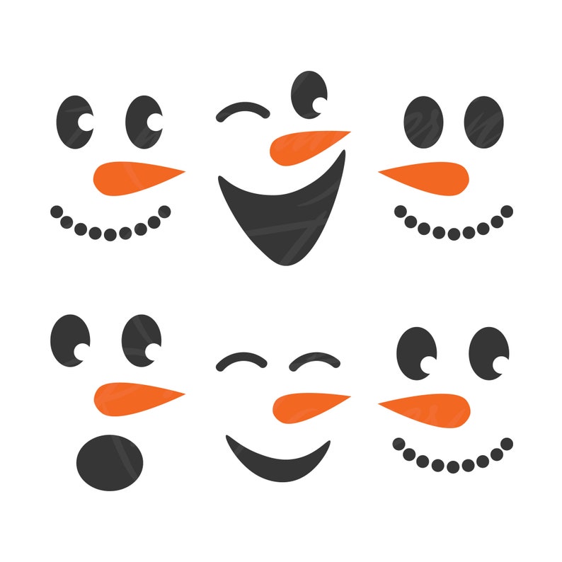 Printable Snowman Faces Customize And Print