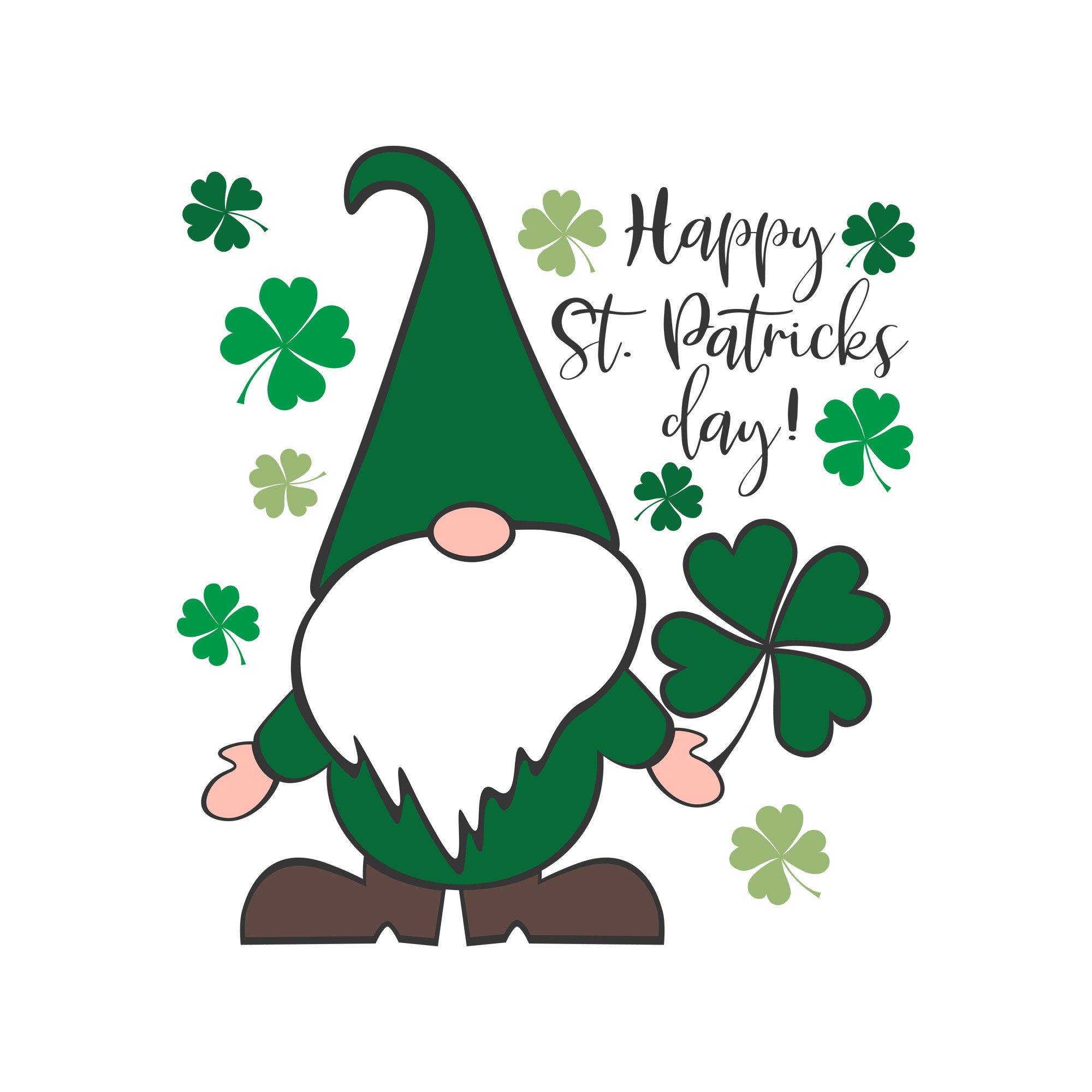 Happy St. Patricks Day svg gnome svg Saint Patricks Day svg | Etsy