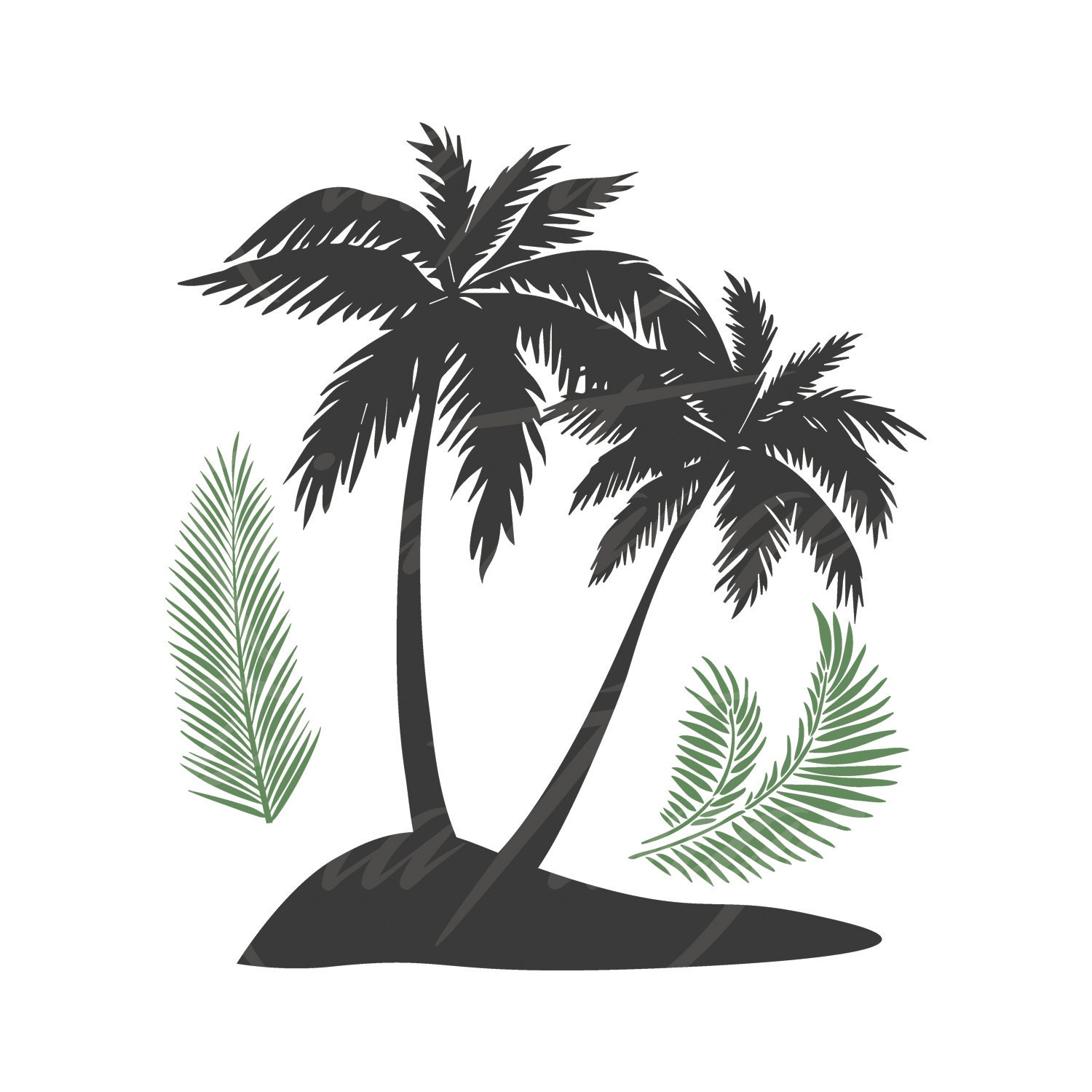 Palm tree svg palm leaf svg summer svg png dxf Cutting files Cricut Cute .....