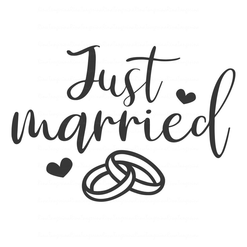 Download Just married svg wedding svg getting married svg png dxf ...