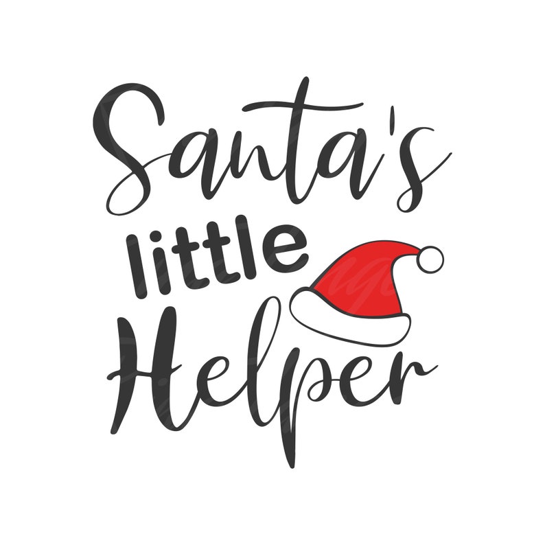 Santa's little helper svg baby svg christmas svg png dxf ...