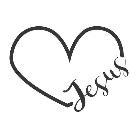 Download Jesus Svg Heart Svg Christian Svg Png Dxf Cutting Files Cricut Etsy