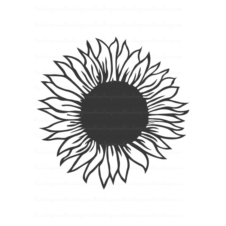 Download Sunflower svg png dxf Cutting files Cricut Cute svg ...