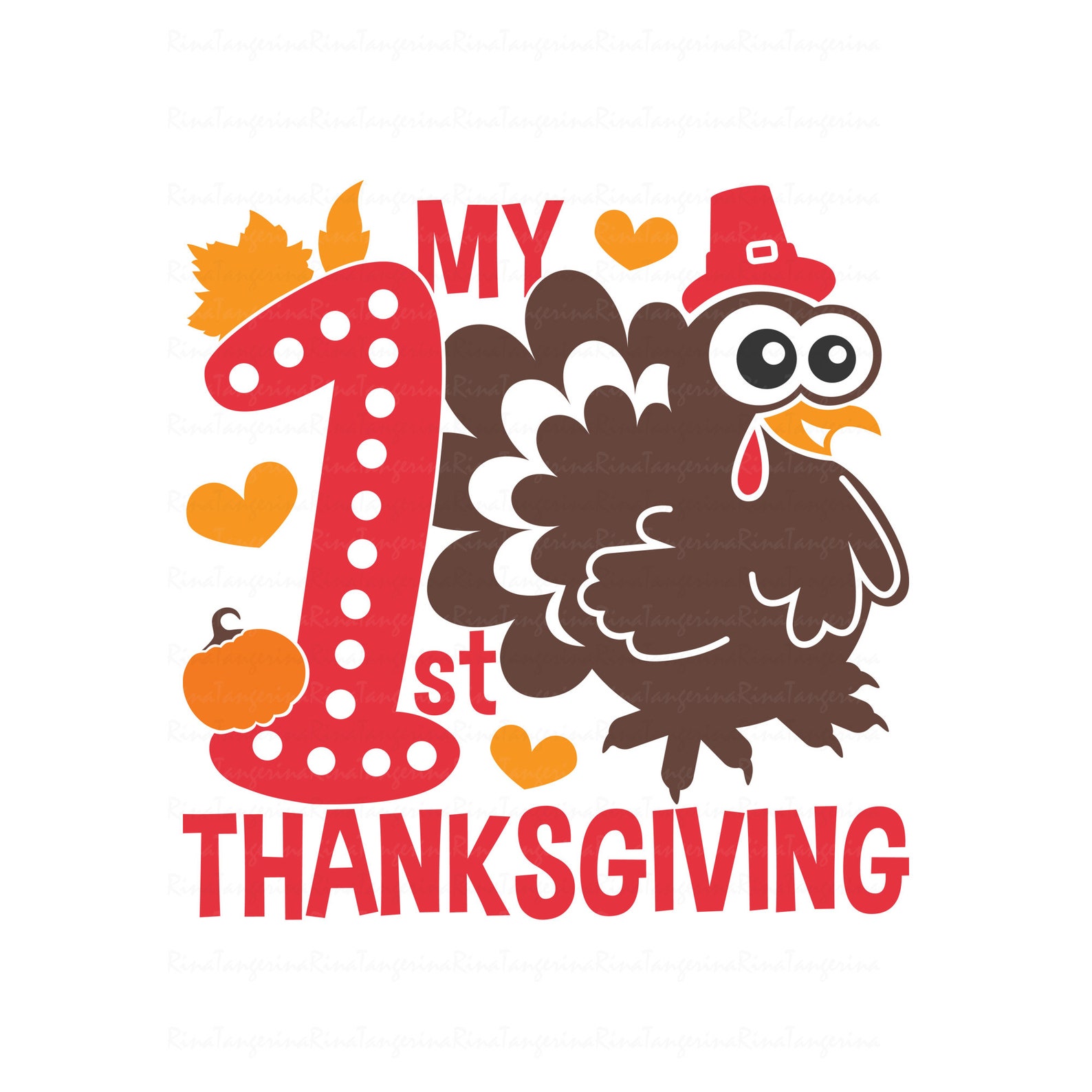 My First Thanksgiving Day Svg Turkey Svg Thanksgiving Day Svg | Etsy