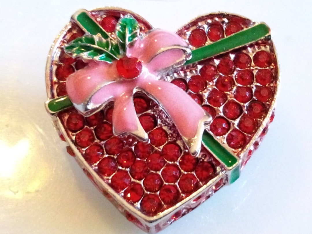 VALENTINE'S HEART BROOCH Delicious Chocolate Candy Box - Etsy