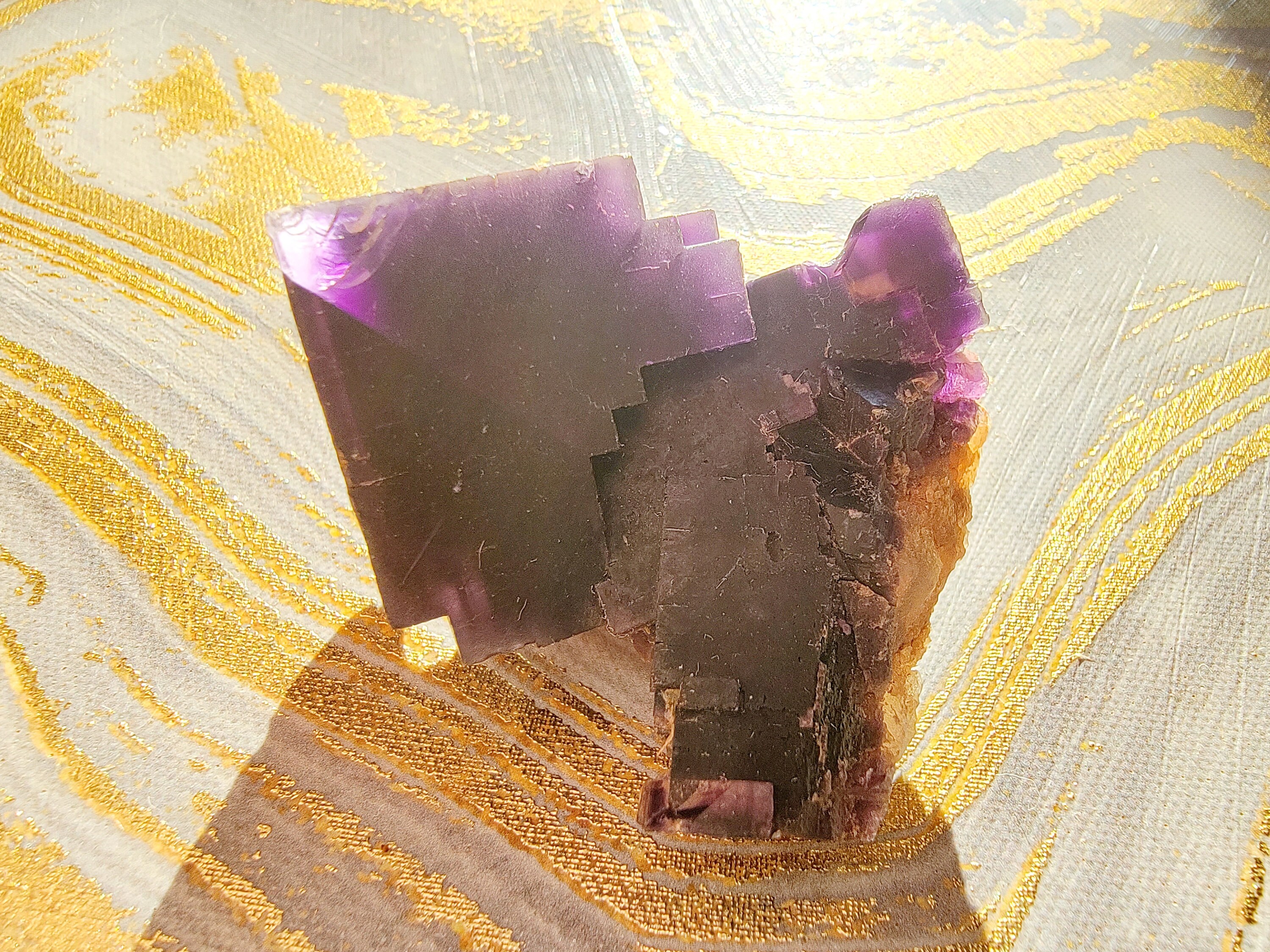 Purple Cave in Rock Fluorite Crystal Hardin County Etsy