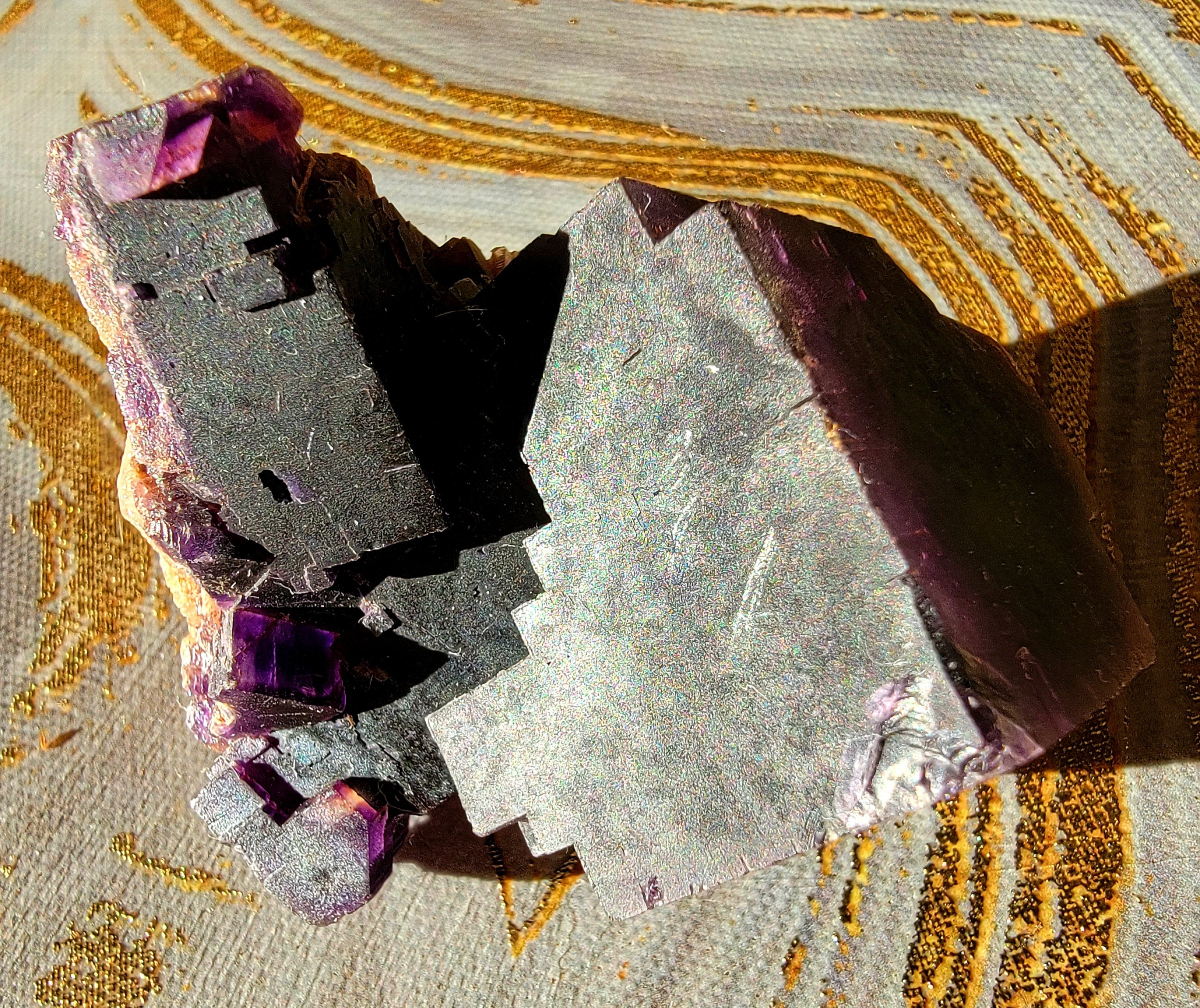 Purple Cave in Rock Fluorite Crystal Hardin County Etsy