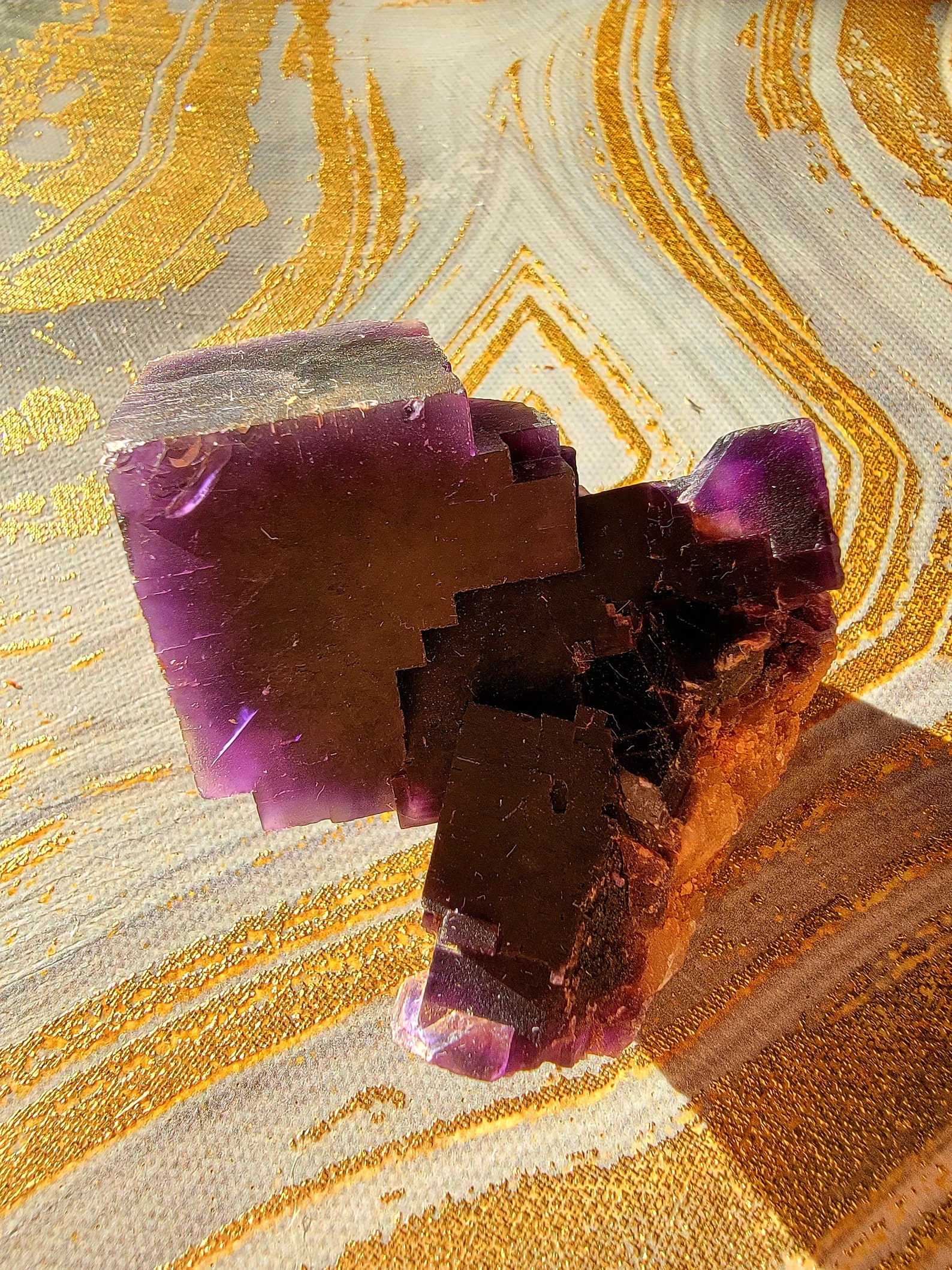 Purple Cave in Rock Fluorite Crystal Hardin County Etsy