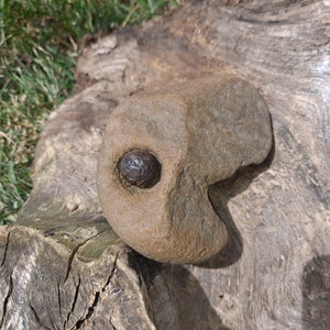 Mortero y maja naturales Omar de Oreja de Gigante - Juego de herramientas de altar para el chakra de la Estrella de la Tierra - Molinillo de hierbas de mármol Moqui y Omarolluk