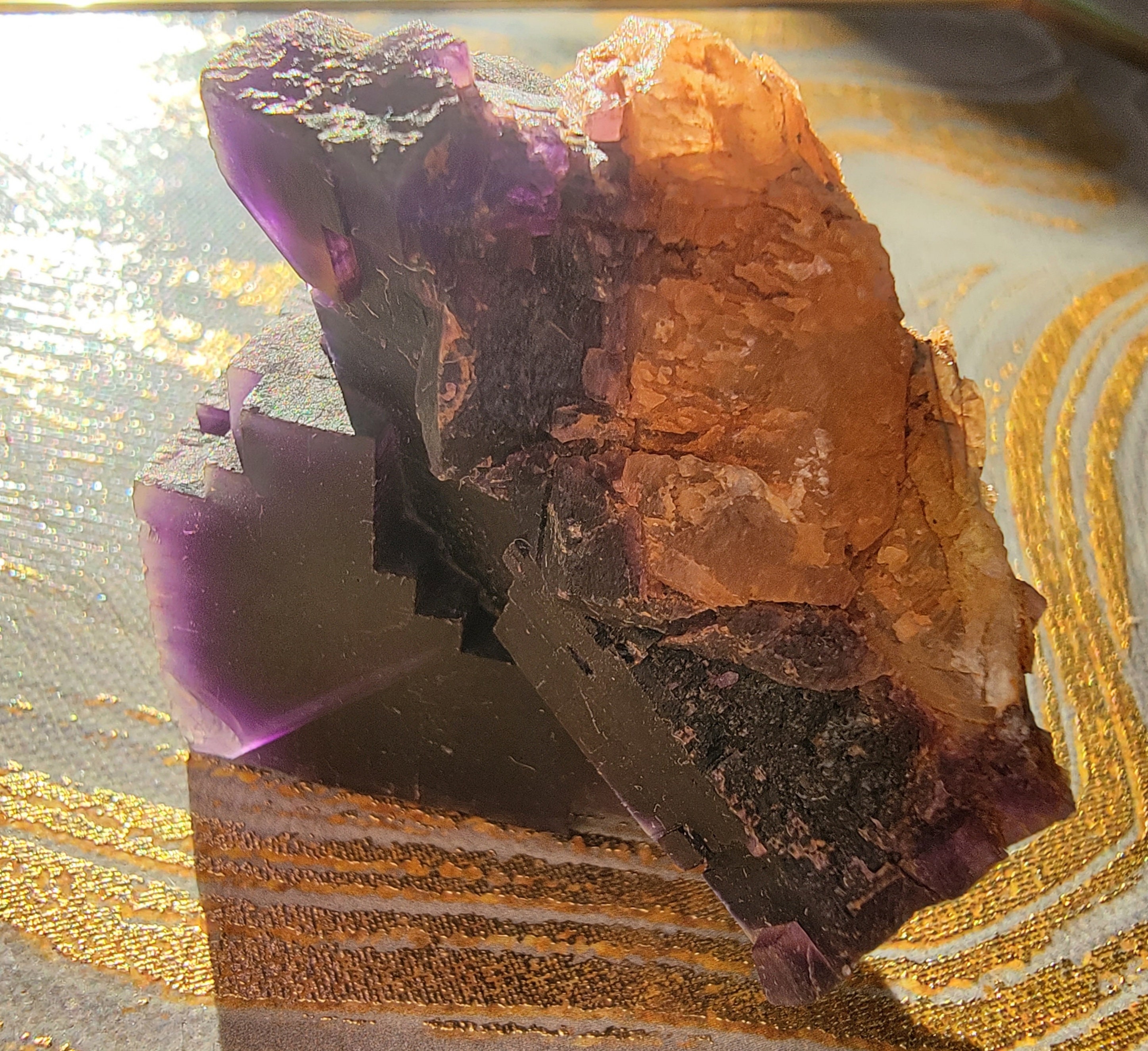 Purple Cave in Rock Fluorite Crystal Hardin County Etsy