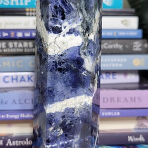 Sodalite Tower with Flash - Lightning Spirit - Metaphysical Crystals - Throat Chakra Crystals