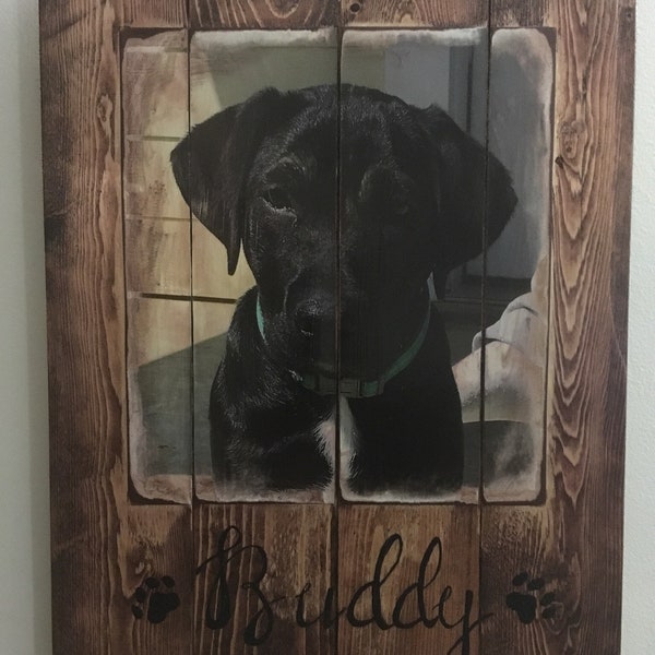 Personalized Pallet Picture Frame
