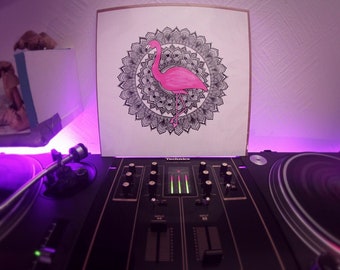 Mandala de flamenco Lámina artística