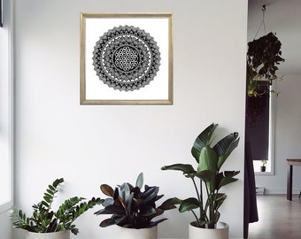 Mandala de la flor de la vida Lámina artística