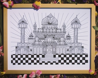 Palacio Mandala Lámina artística