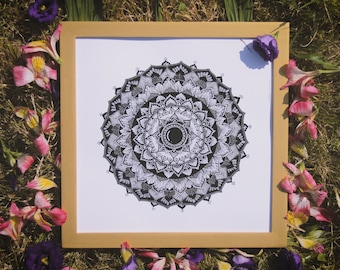 Mandala meditativa Lámina artística