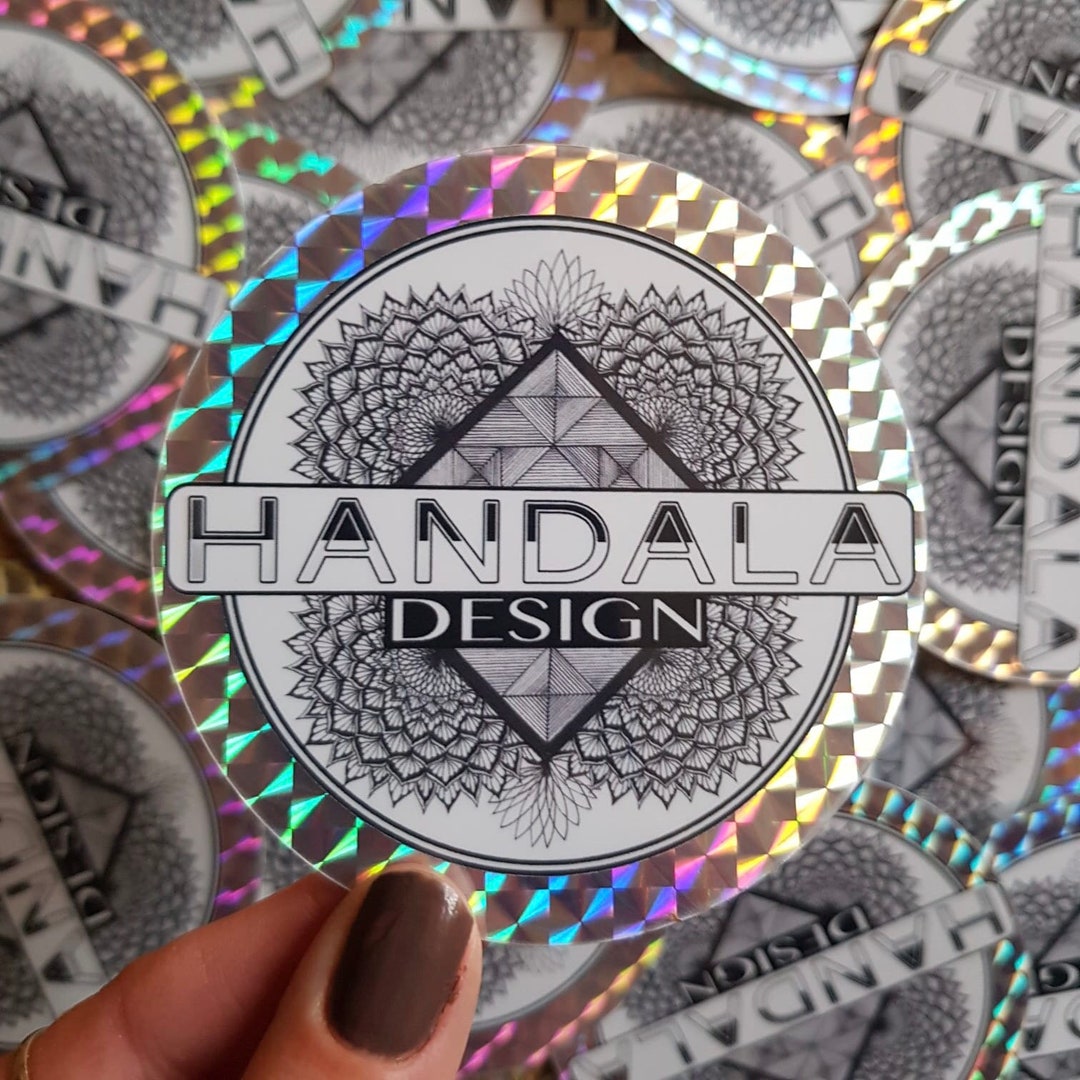 Holographic Water Proof Handala Design Branded Mandala Stickers - Etsy