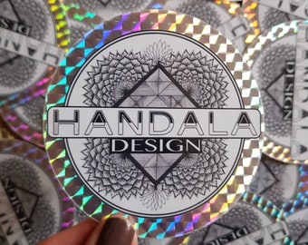 Holográfica a prueba de agua Handala Diseño Marca Mandala Pegatinas