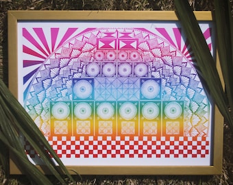 Sistema de sonido Rainbow Mandala