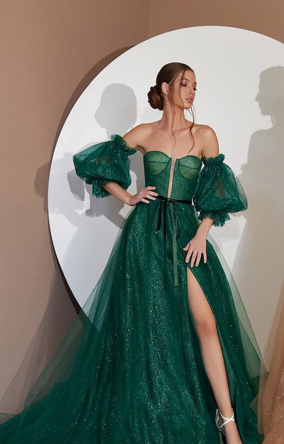 Fairy Detachable Puff Sleeve Evening 
