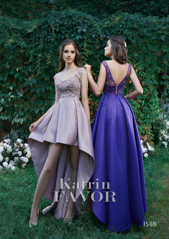 purple lace dress short