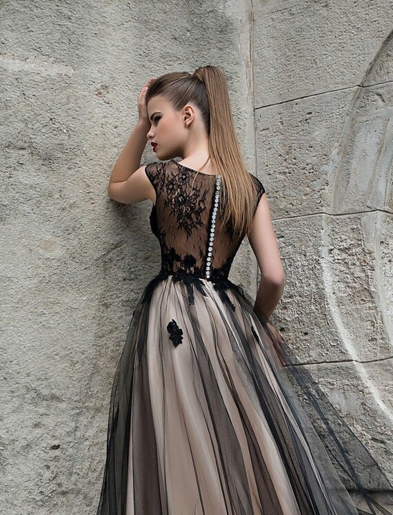 Black Alternative Wedding Dress Black 