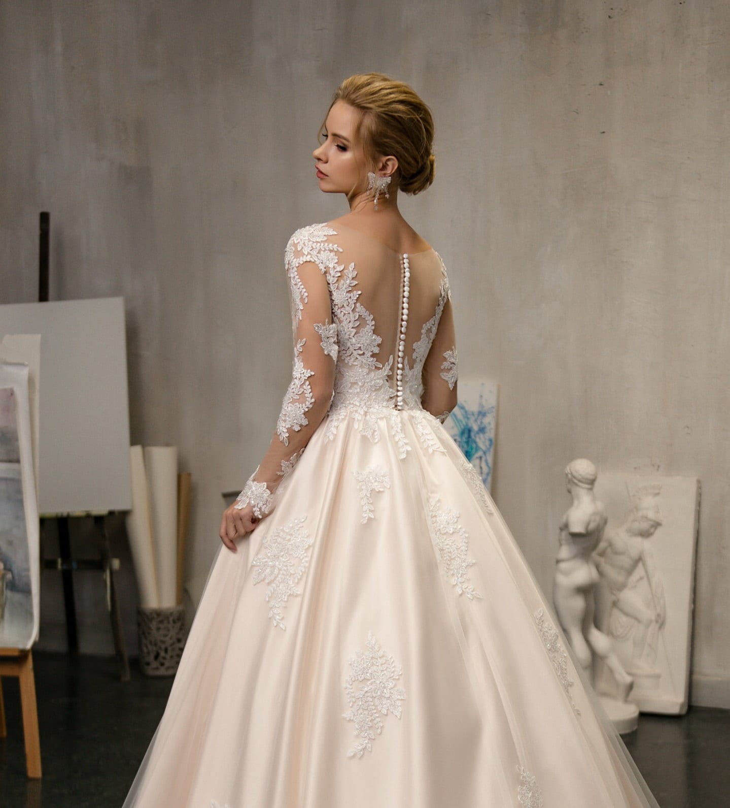 Long Sleeve Wedding Dress - Etsy