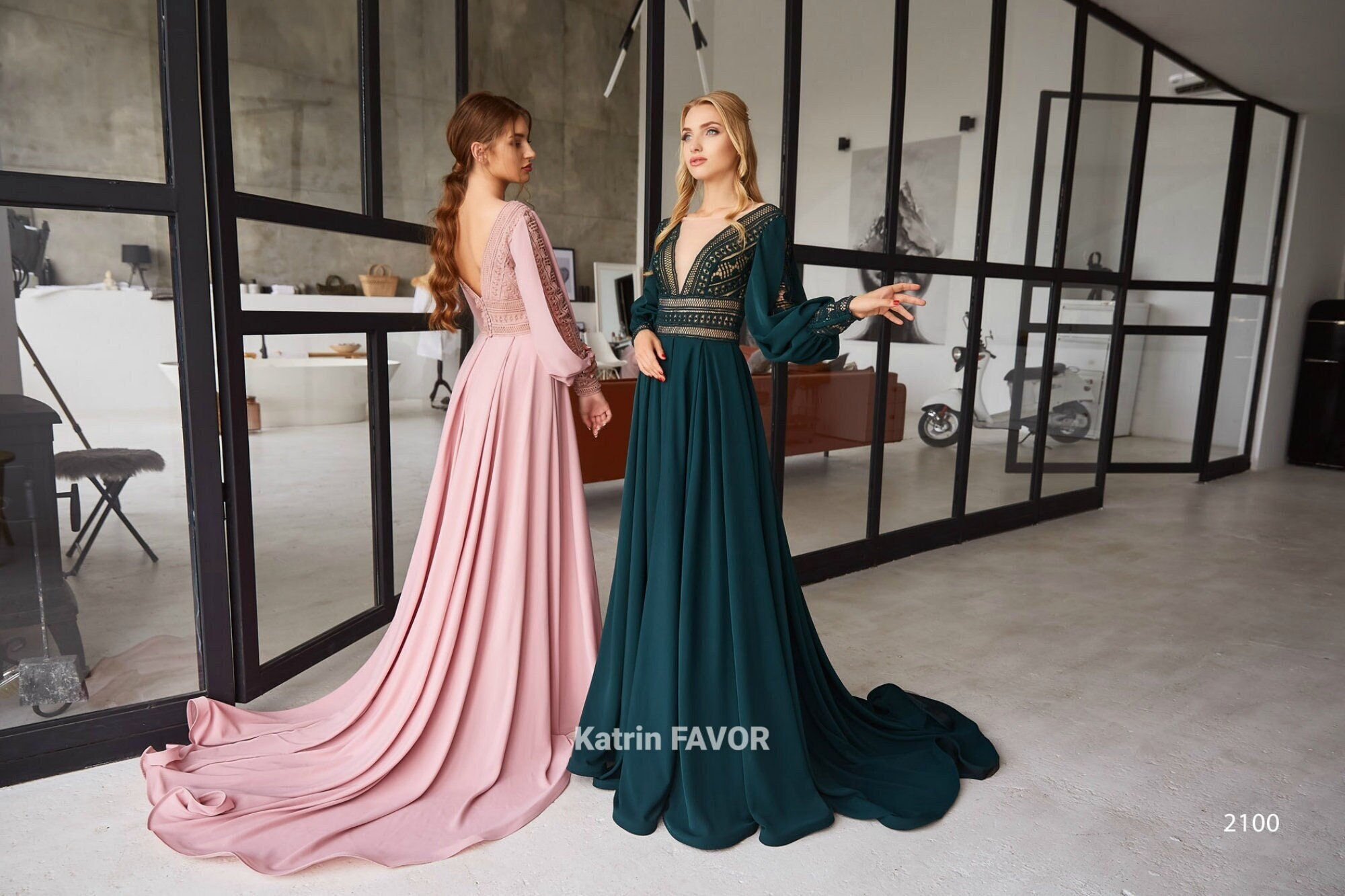 flared mini dress Mock Neck Long-Sleeve PatPat Family Matching Outfits Color:veraman features: Fitted