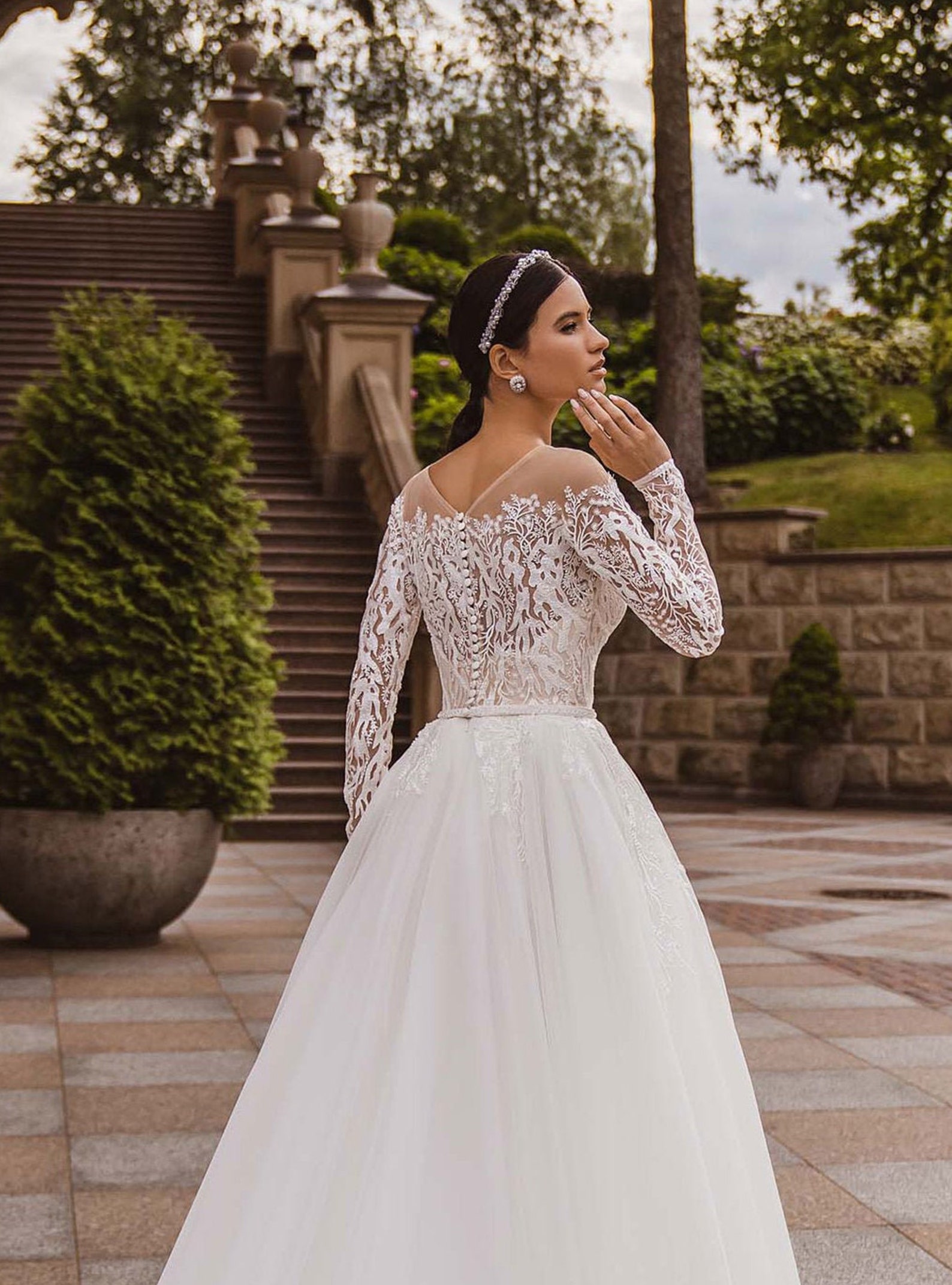 sage green and white outfit