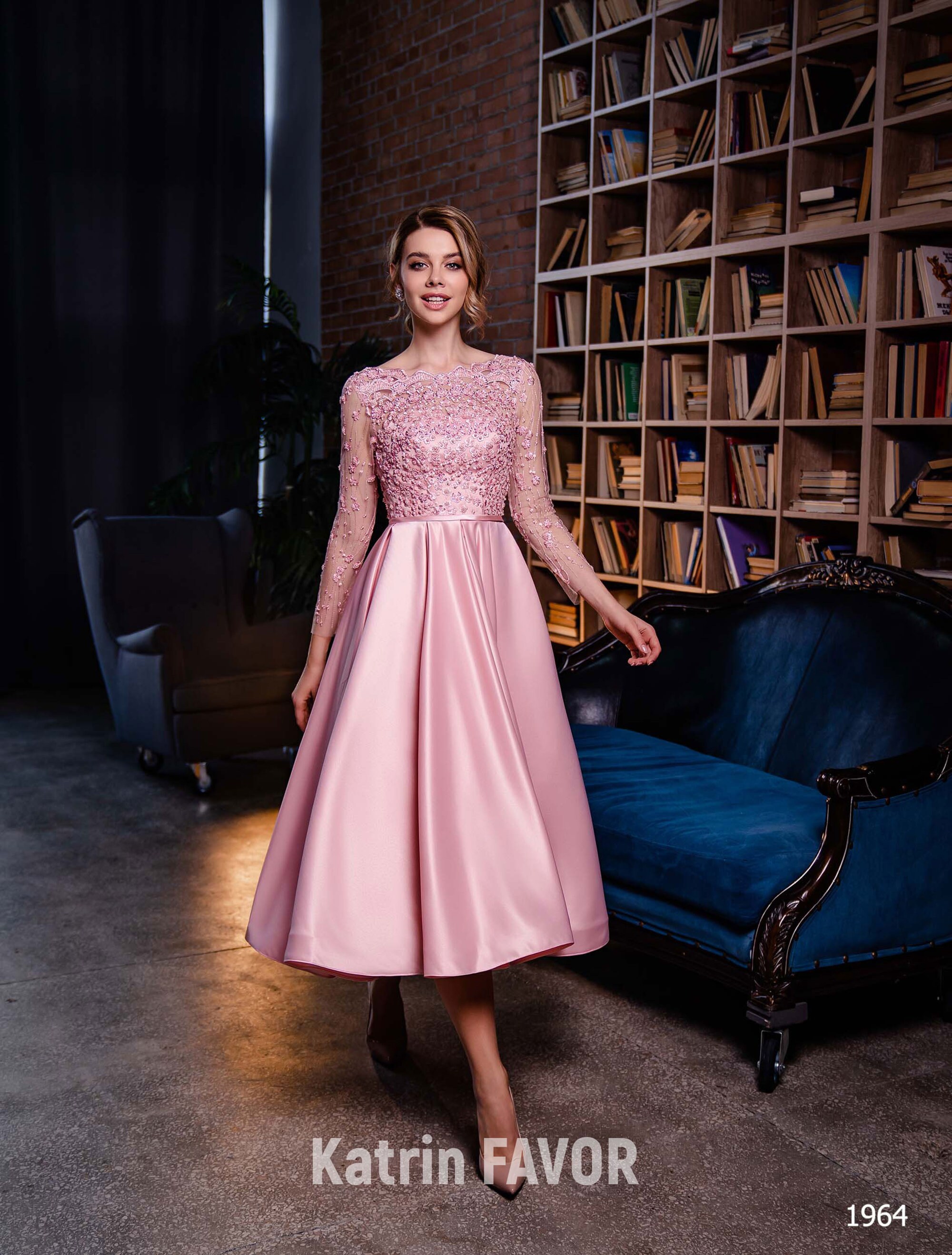 long sleeve midi dress for wedding guest