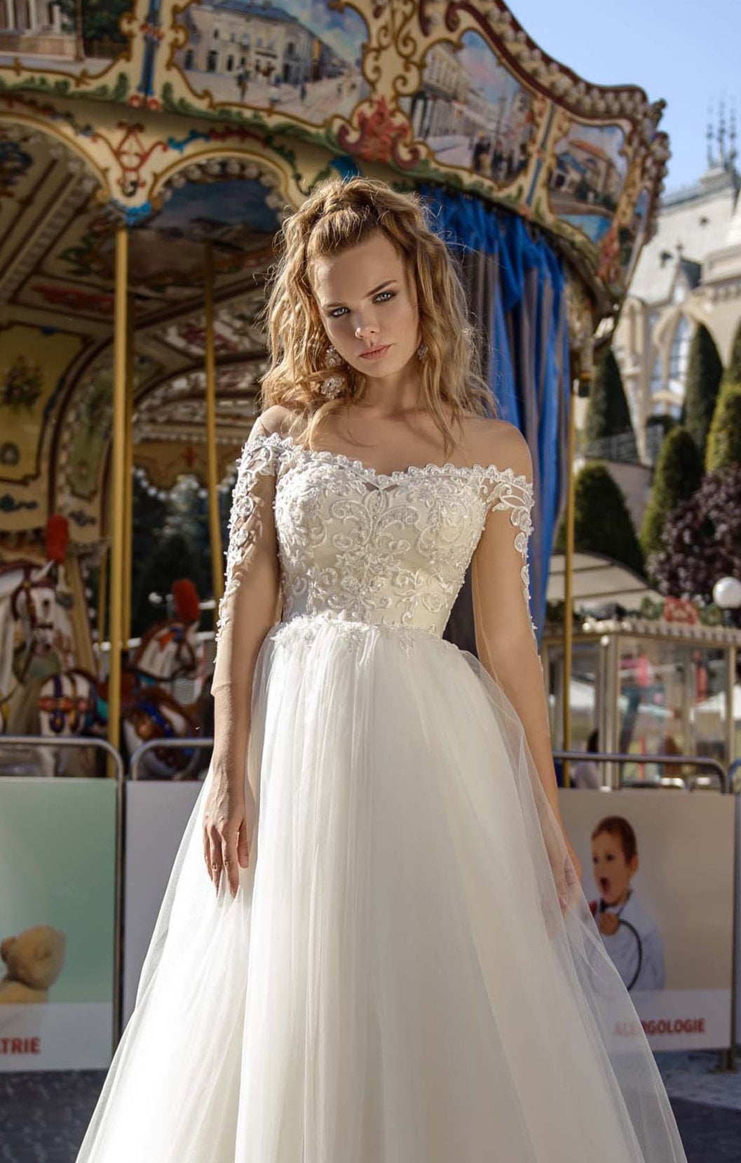Aline Lace Wedding Reception Dress off the Shoulder Long - Etsy