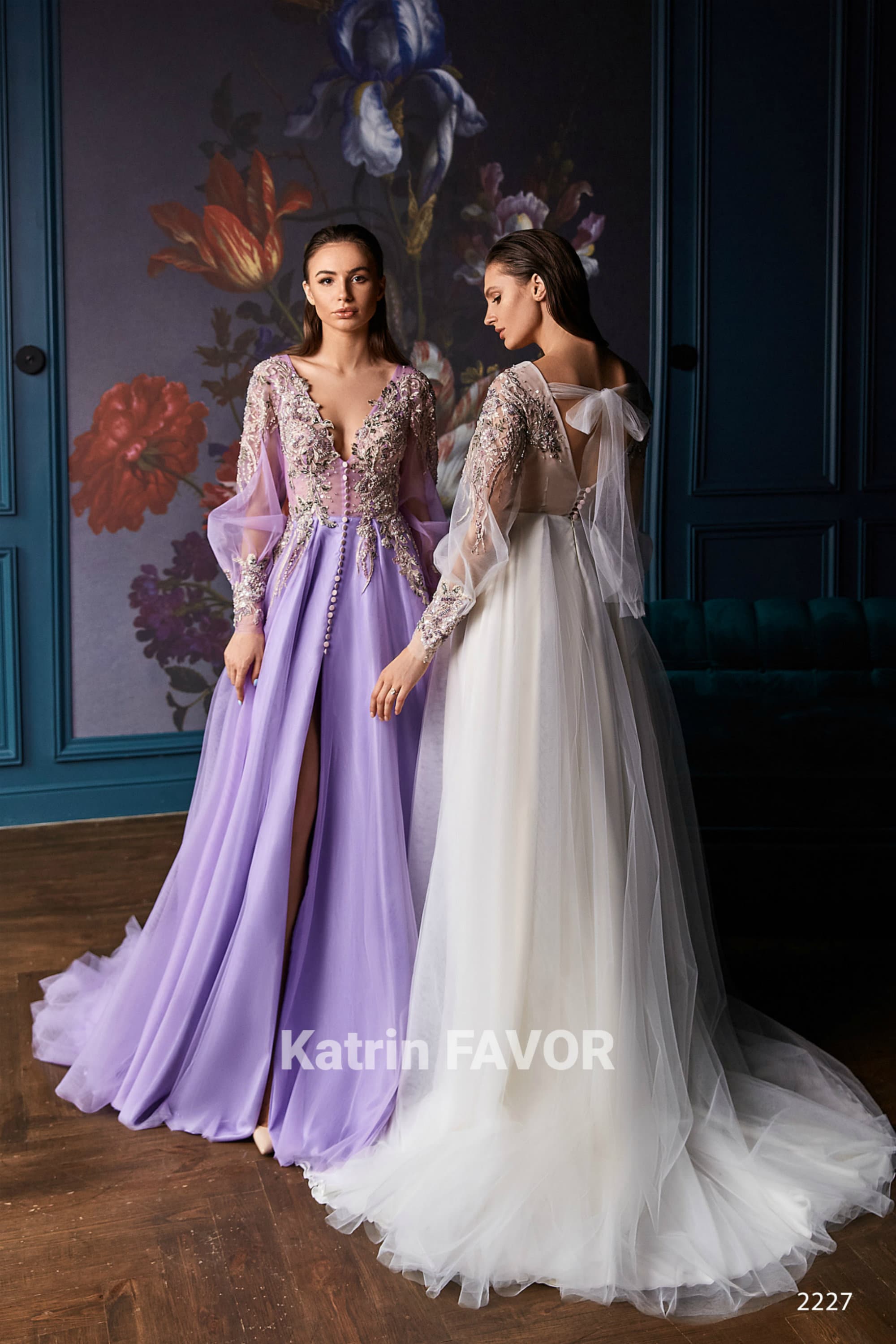 fur ball gown