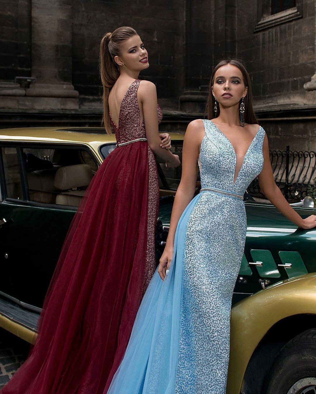 Long Blue Dress Sequin Dress Sexy Dress Prom Dress Dresses For | Etsy