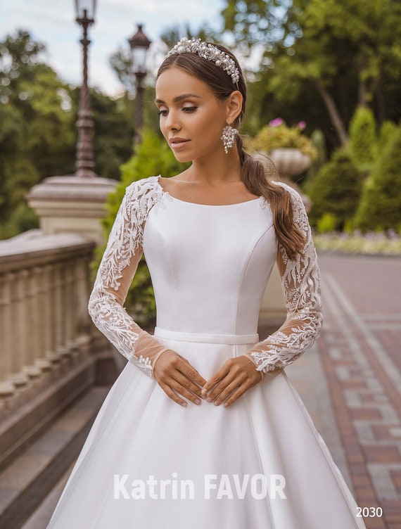winter wedding gowns with sleeves