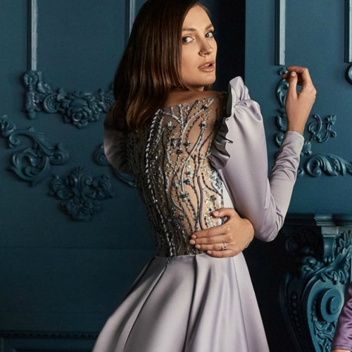 Grey Alternative Wedding Dress 