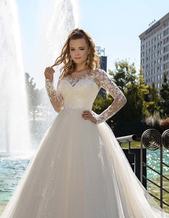 Fairy Ball Gown Wedding Dress Winter 
