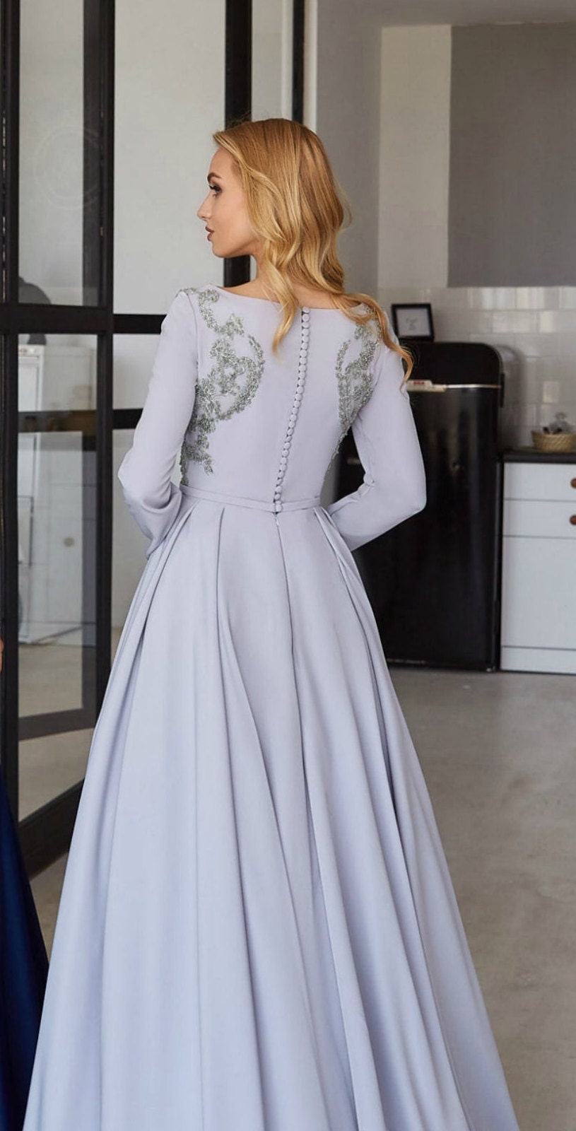 etsy modest wedding dress