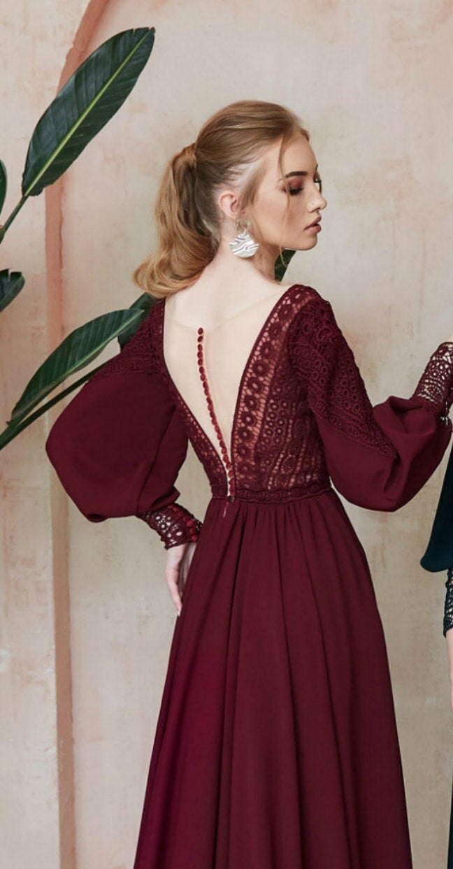 bohemian evening gowns