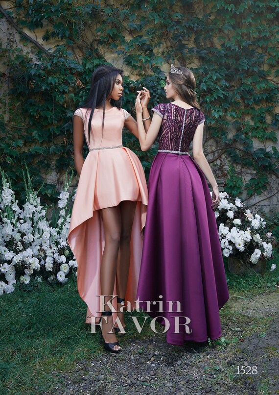 Short Prom Dress Purple Dress Cocktail Dress Formal Dress Etsy