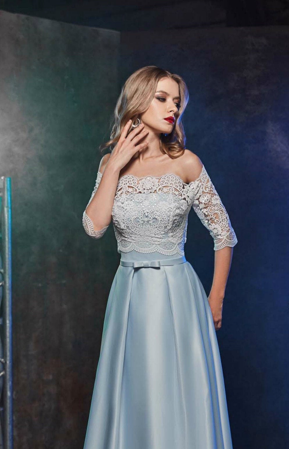 Blue Wedding Dress Blush Wedding Dress 